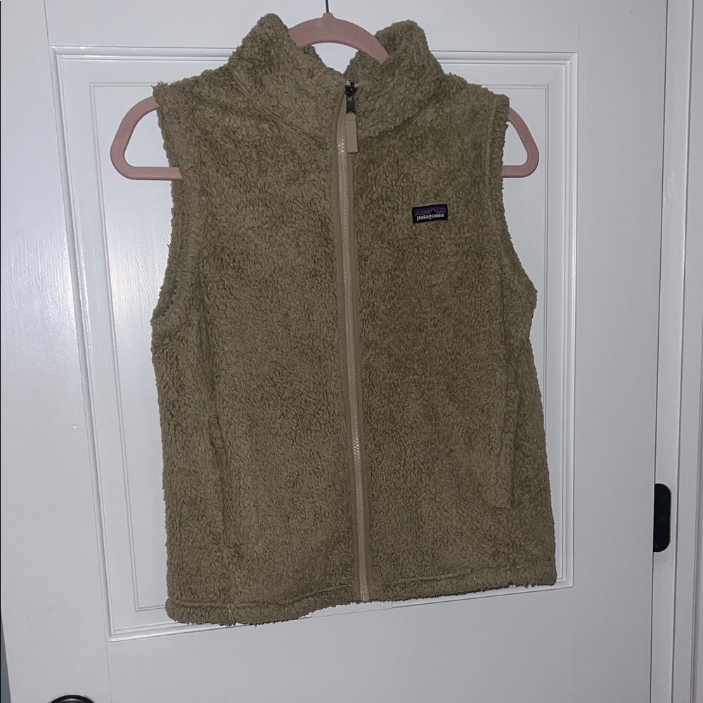 Patagonia Kids Olive Fleece Vest